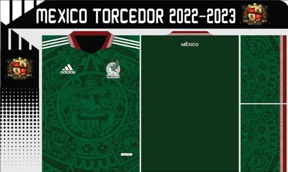 Vetor Da Camisa Mexico Torcedor 2022