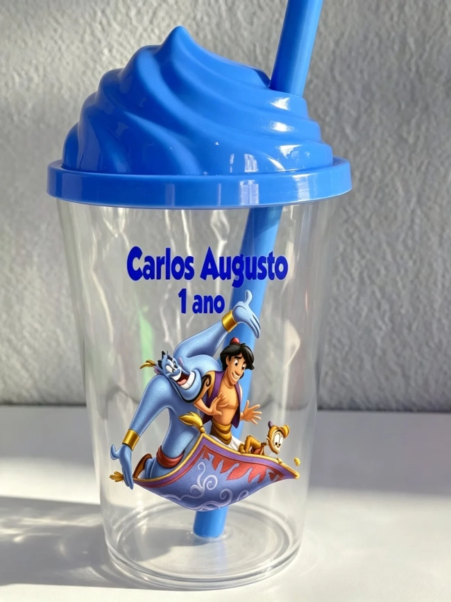 Copo Tampa Chantilly Personalizado Aladim