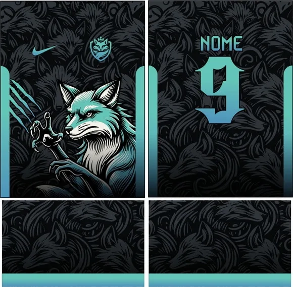 Arte Vetor Camisa Interclasse Raposa 279