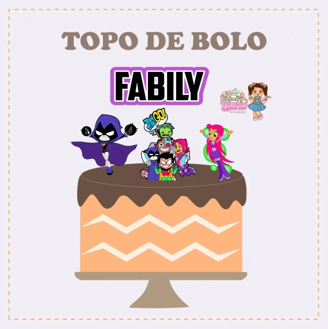 Kit Festa Só Um Bolinho JOVENS TITAS - Decoração de Festa