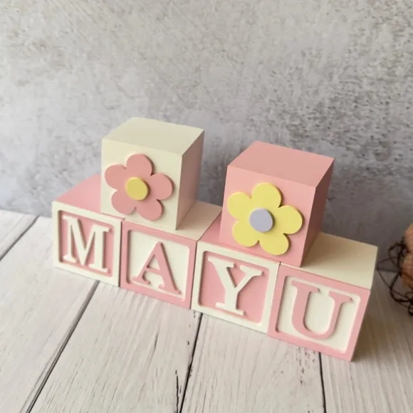 Tons Pastel Cubos 6x6cm Ts- Decoração Bebê