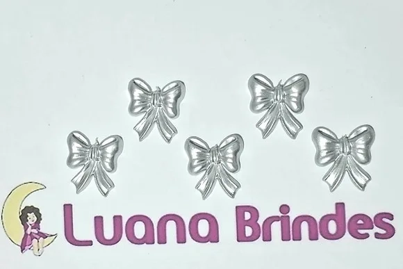 Aplique Laço Colorido de Acrílico 2cm Pacotes C/10 Unidades