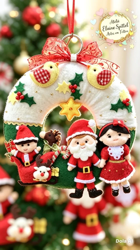 Guirlanda de natal família