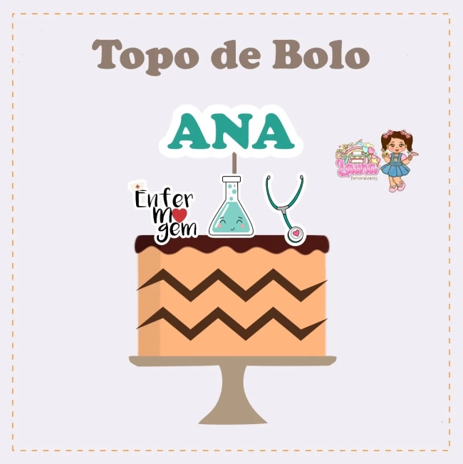 Kit Festa Só Um Bolinho ENFERMAGEM - Decoração de Festa