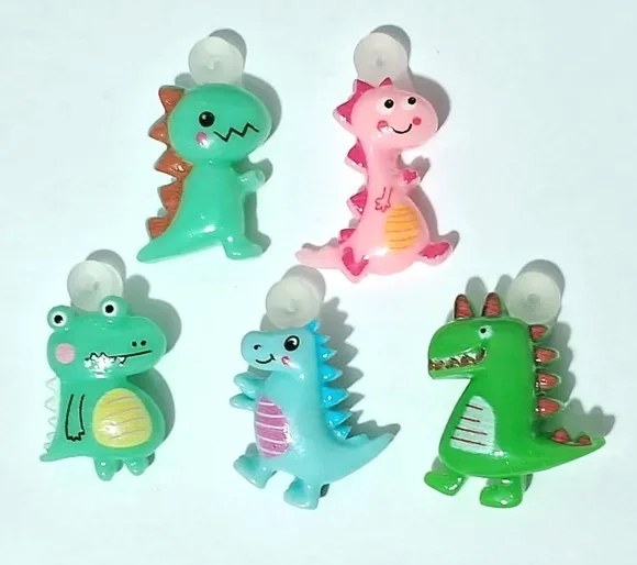 Pingentes Dinossauro de Resina 2cm C/suporte Pcts C/10 Peças