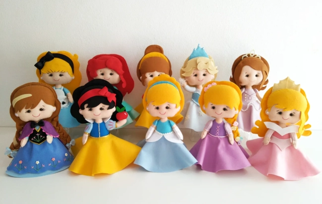 Centro de mesa  Princesas Cuts 22cm