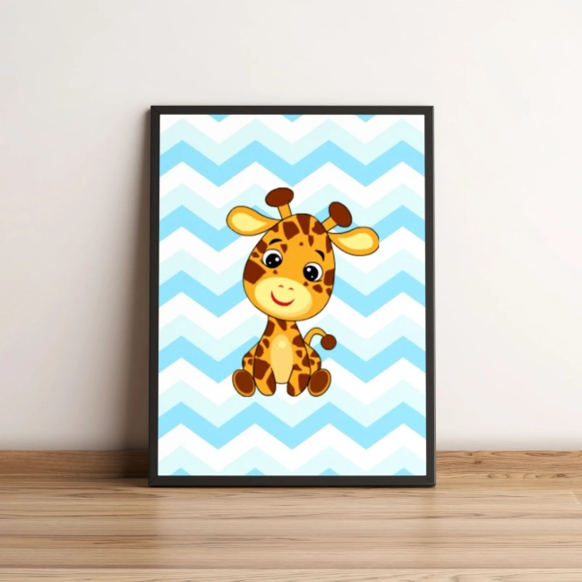 Quadro Infantil de Girafa 140