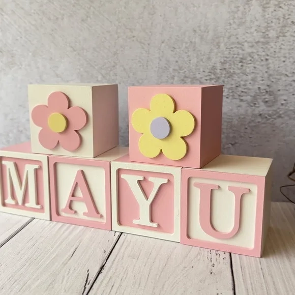 Tons Pastel Cubos 6x6cm Ts- Decoração Bebê