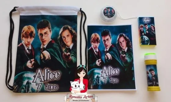 Kit Alegria na Mochila Harry Potter