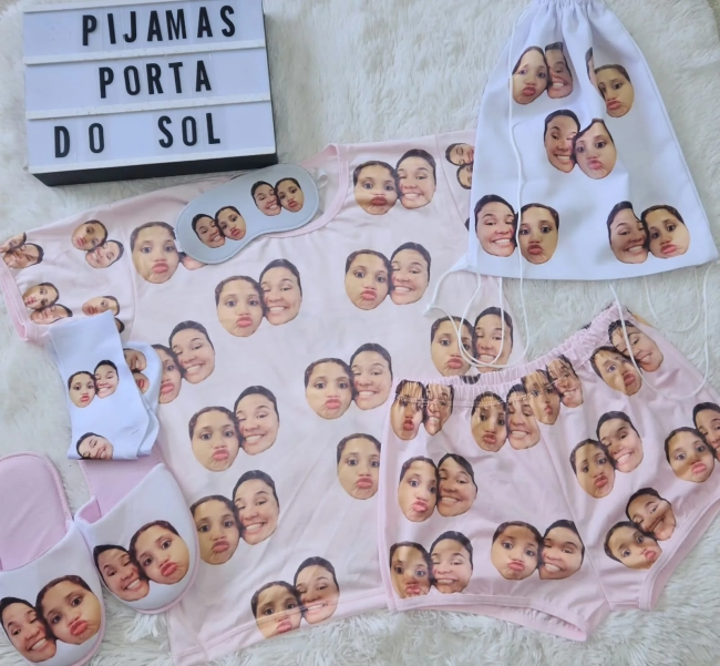 Pijamas  Personalizados com foto