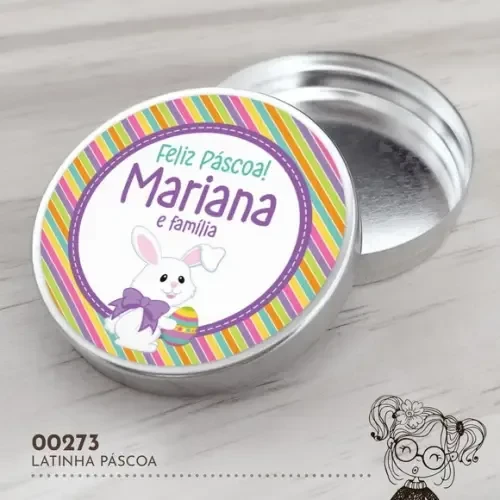 Latinha Adesivada Páscoa - 00273