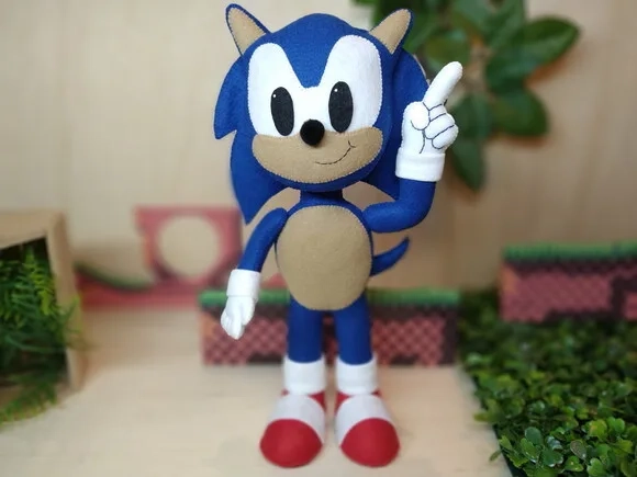 Sonic em feltro