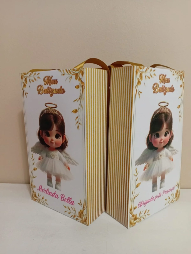 Sacolinhas Personalizadas Batizado para Lembrancinhas