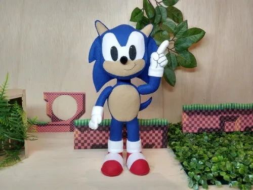 Sonic em feltro