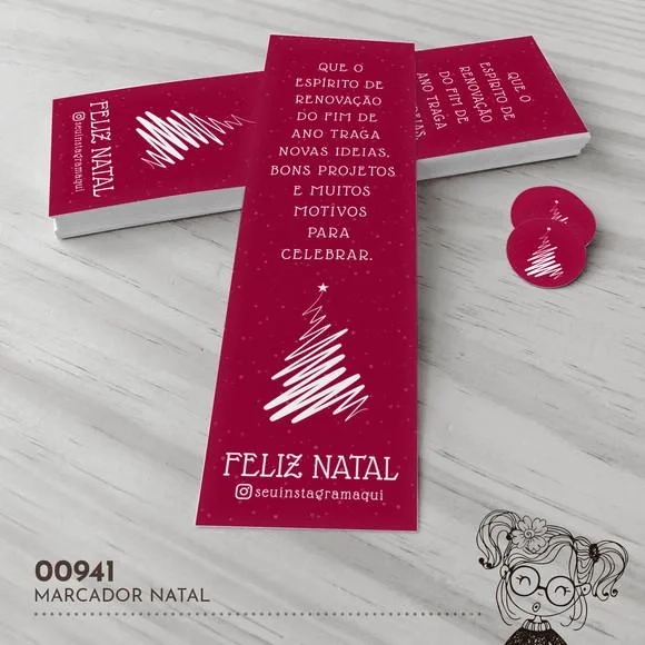 Marcador de Livro Natal - 00941