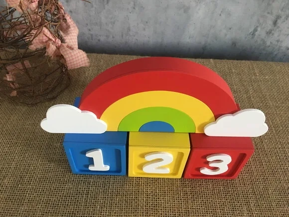 Cubos 6x6cm + Arco Íris Chuva de Amor
