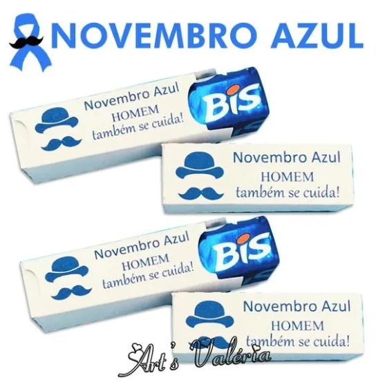 Caixinha para Bis Novembro Azul - Caixa Vazia