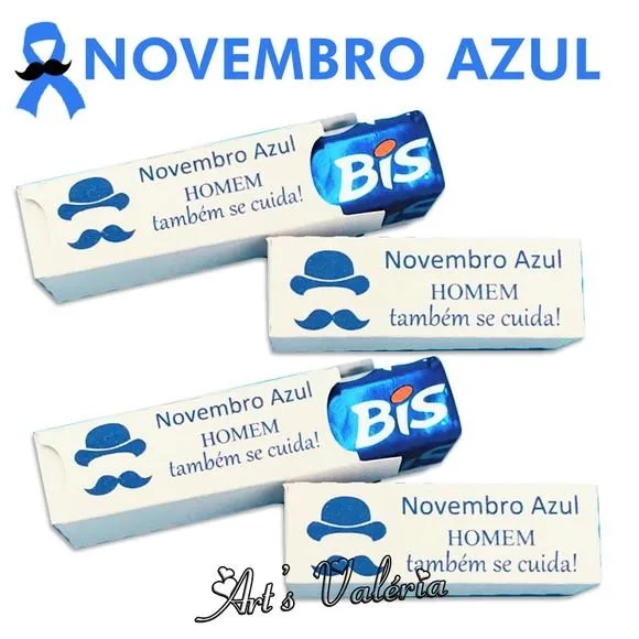 Caixinha para Bis Novembro Azul - Caixa Vazia