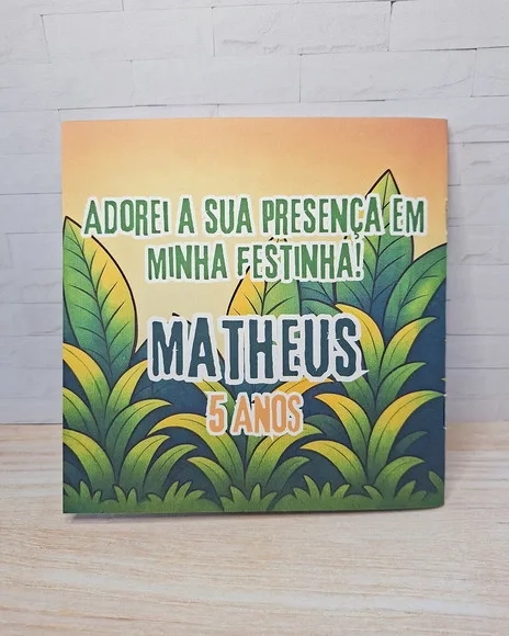 Livrinho de Colorir com Giz de Cera - Lembrancinha de Festa