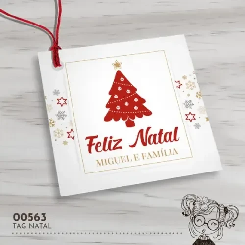 Tag Quadrada Natal - 00563