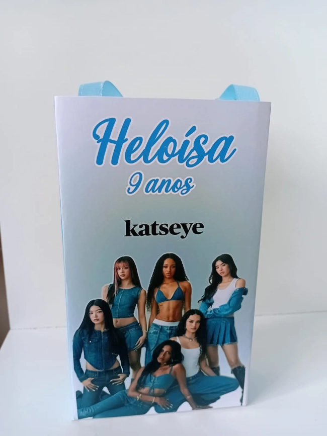 Sacolinhas Personalizadas Katseye para Lembrancinhas