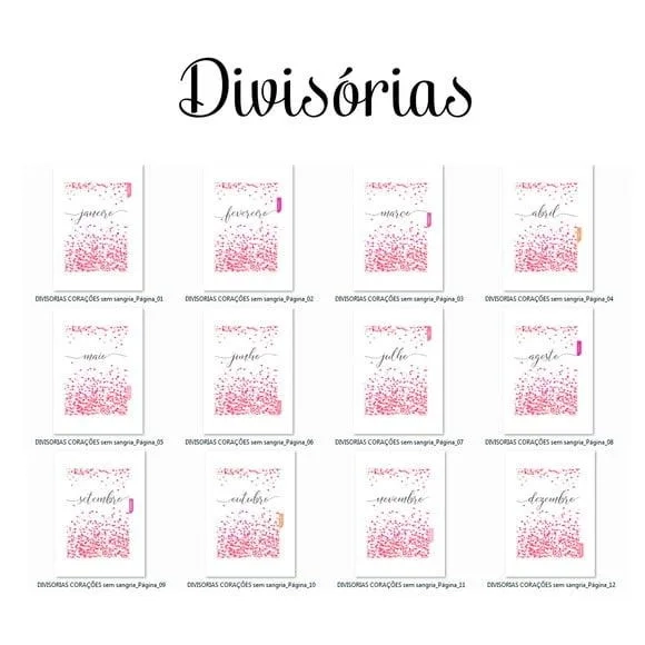 Planner Permanente Corações