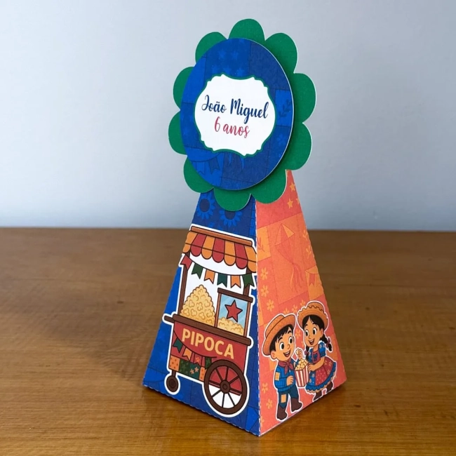PEGUE E MONTE - Kit Festa FESTA JUNINA LARANJA - Decoração de Festa | Lembrancinhas | Aniversário | Personalizados