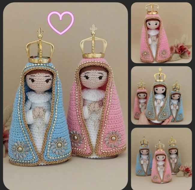 Nossa Senhora Rainha do Céu Amigurumi
