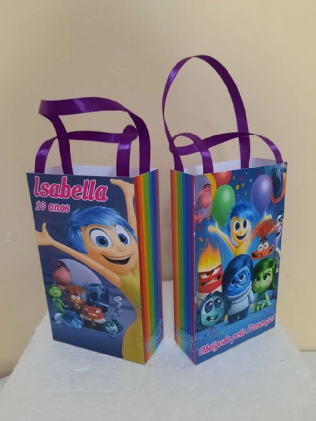 Sacolinhas Personalizadas Divertidamente para Lembrancinhas