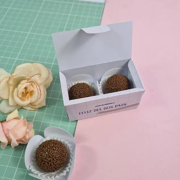 Caixa para 2 Doces Dia dos Pais- Enviada Desmontadas
