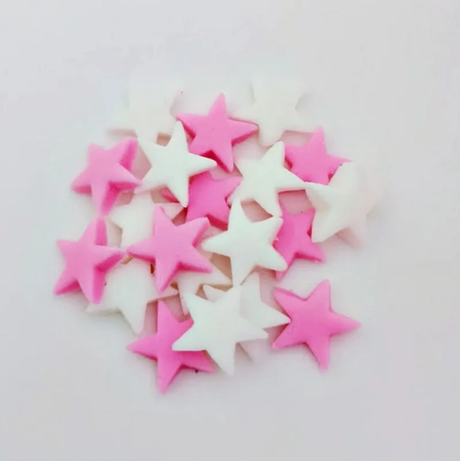 50 Mini Estrelas de açúcar para decorar doces e chocolates