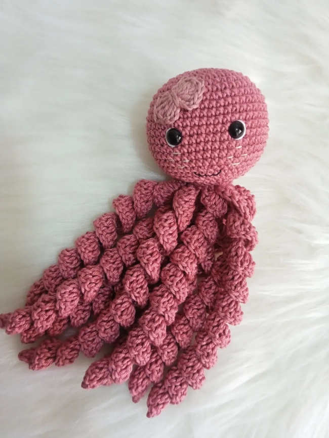 Polvo de crochê com técnica do Amigurumi/ Terapêutico para bebê