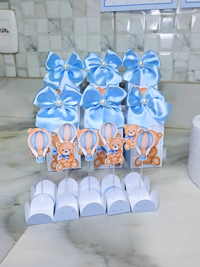 Kit Festa Completo Personalizado (Só um bolinho) - Chá de Bebê (Fazemos outros temas)