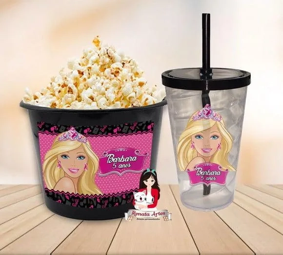 Kit Cinema Personalizado Barbie Nova