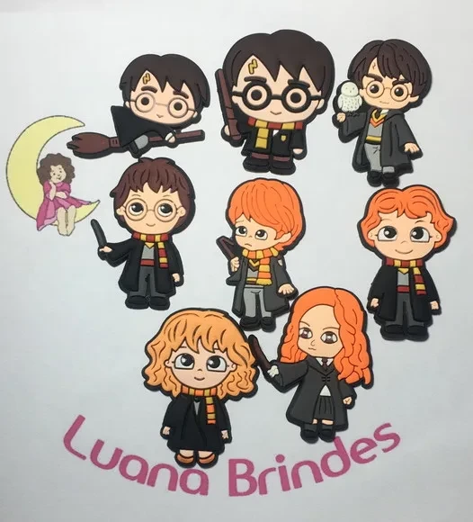 Aplique Harry Potter Emborrachado Pacotes com 8 Unidades