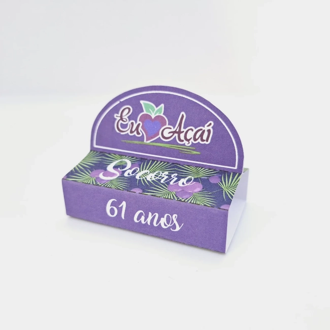 PEGUE E MONTE - Kit Festa AÇAÍ - Decoração de Festa - Caixinhas Personalizadas
