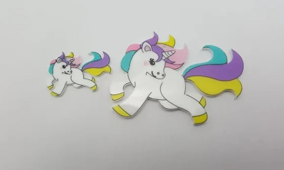 Pingentes Unicórnios de Acrilico U.v.-3 Kits