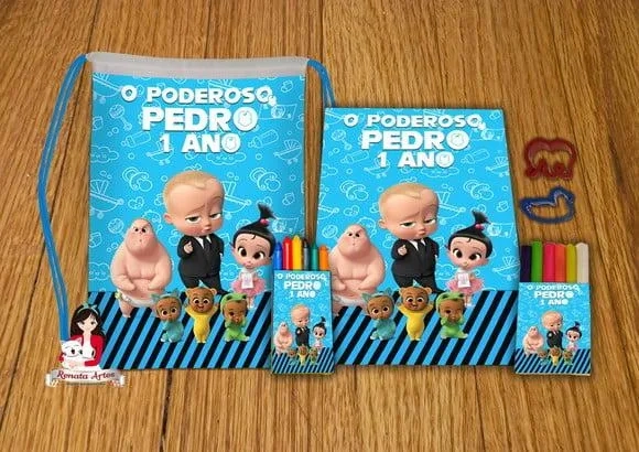 Kit Passatempo Personalizado na Mochila Poderoso Chefinho