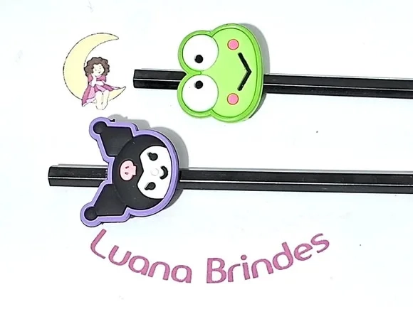 Lápis C/ponteira Keroppi e Kuromi Emborrachado 10 Unidades