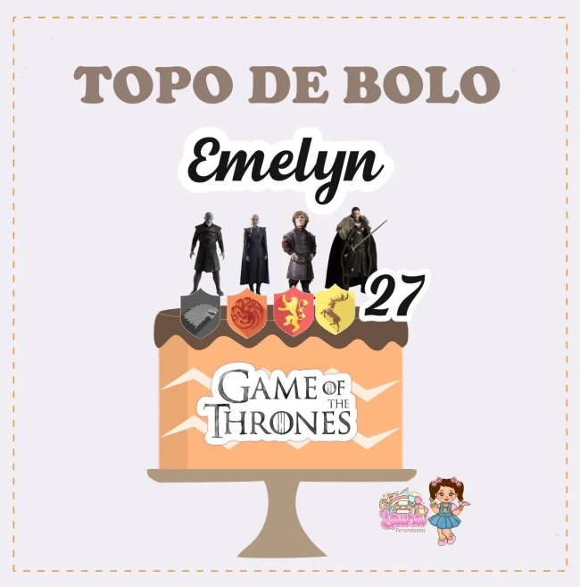 Kit Festa Só Um Bolinho GAME OF THRONES - Decoração de Festa