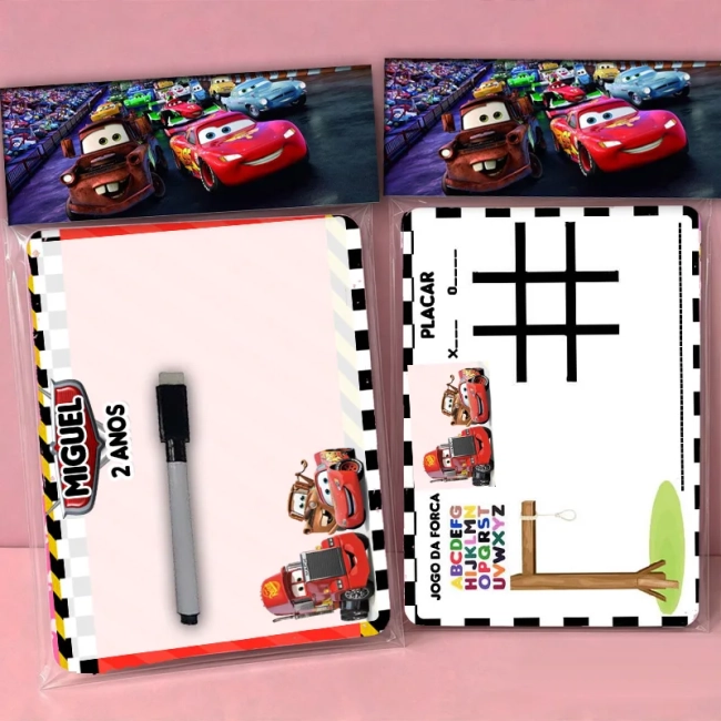 Lousa Magica Personalizada lembrancinhas Carros Disney