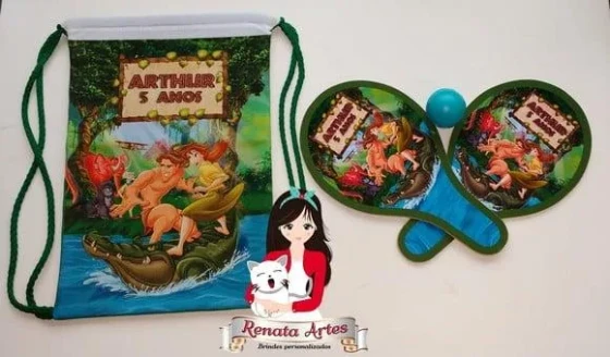 Mochila Ping Pong Personalizada Tema Tarzan