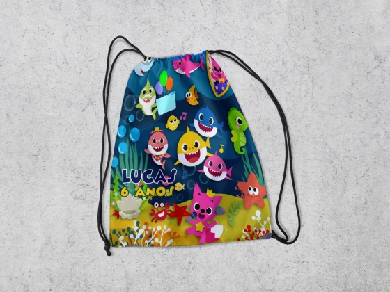 Mochilinha Personalizada ddo Baby Shark