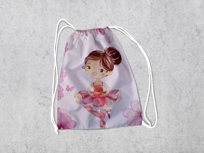 Mochilinha Personalizada para lembrancinhas da Bailarina
