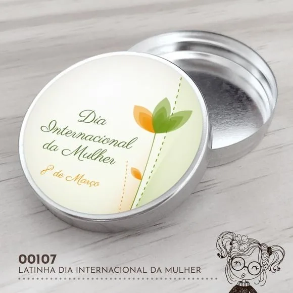 Latinha Adesivada Dia Internacional da Mulher - 00107