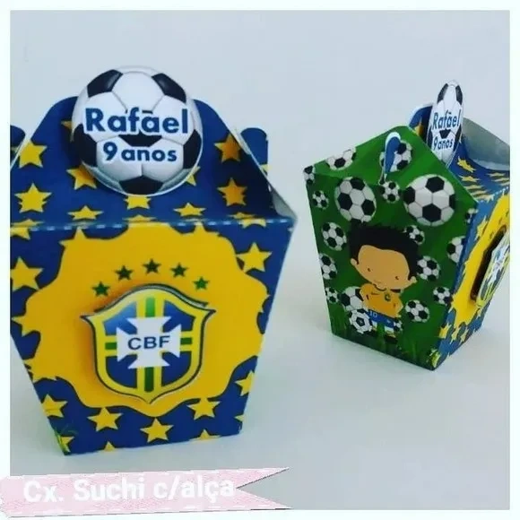 Kit 60 Lembrancinhas Futebol Brasil