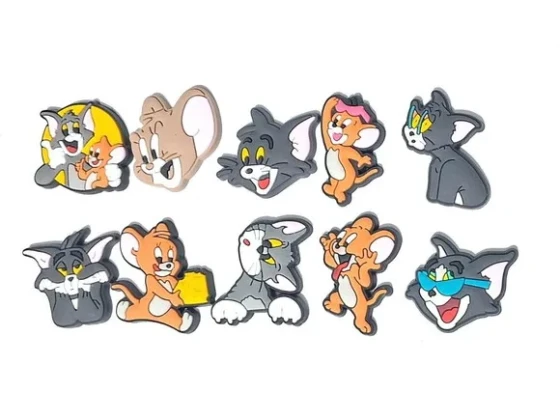 Aplique Tom e Jerry Emborrachado Pacote com 10 Unidades