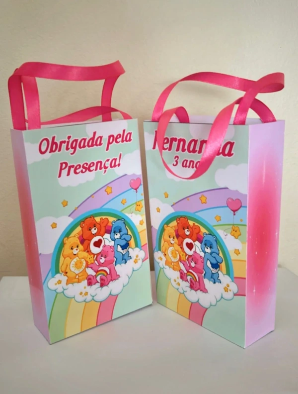 Sacolinhas Personalizada Ursinhos Carinhosos Lembrancinhas Para Aniversário