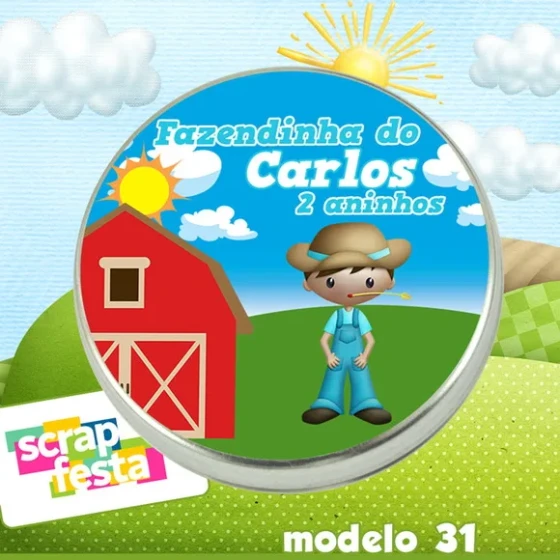 Latinhas Personalizadas Festa Fazendinha