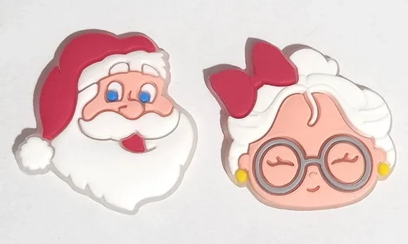 Apliques de Natal Emborrachados - 6 Unidades